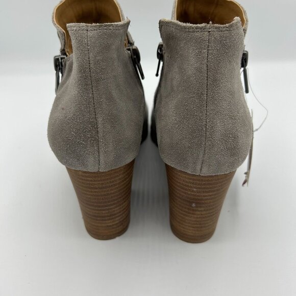 Lucky Brand Noryn Gray Suede Ankle Boots Leather Size 9.5M - Picture 9 of 10
